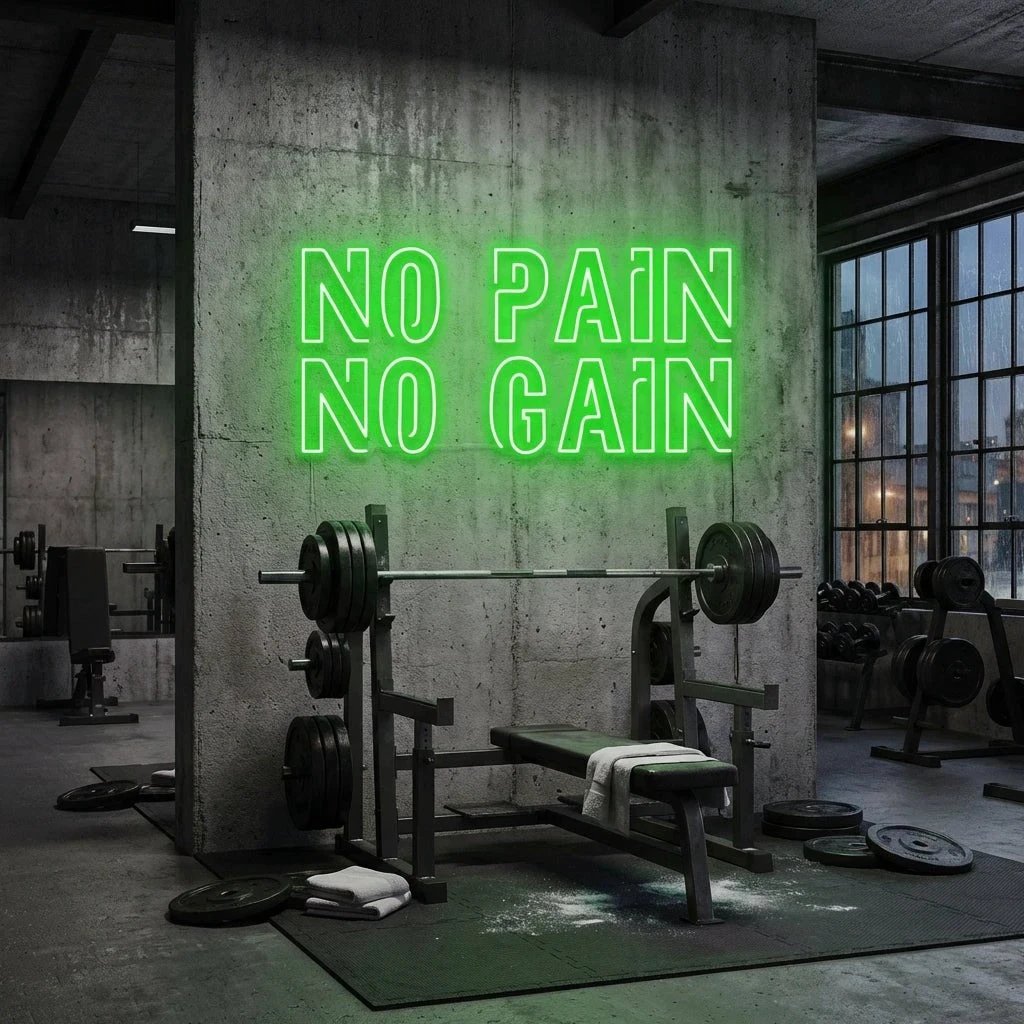 No Pain No Gain Led Neon Sign Light