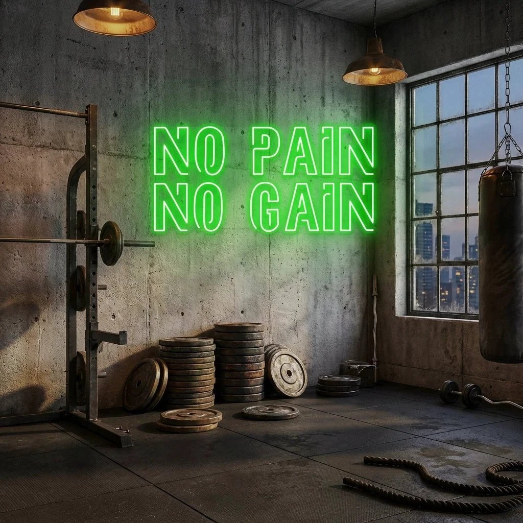 No Pain No Gain Led Neon Sign Light