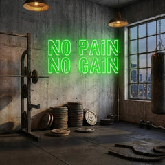 No Pain No Gain Led Neon Sign Light