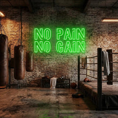 No Pain No Gain Led Neon Sign Light