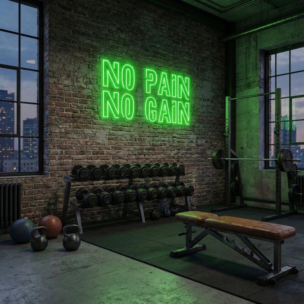 No Pain No Gain Led Neon Sign Light