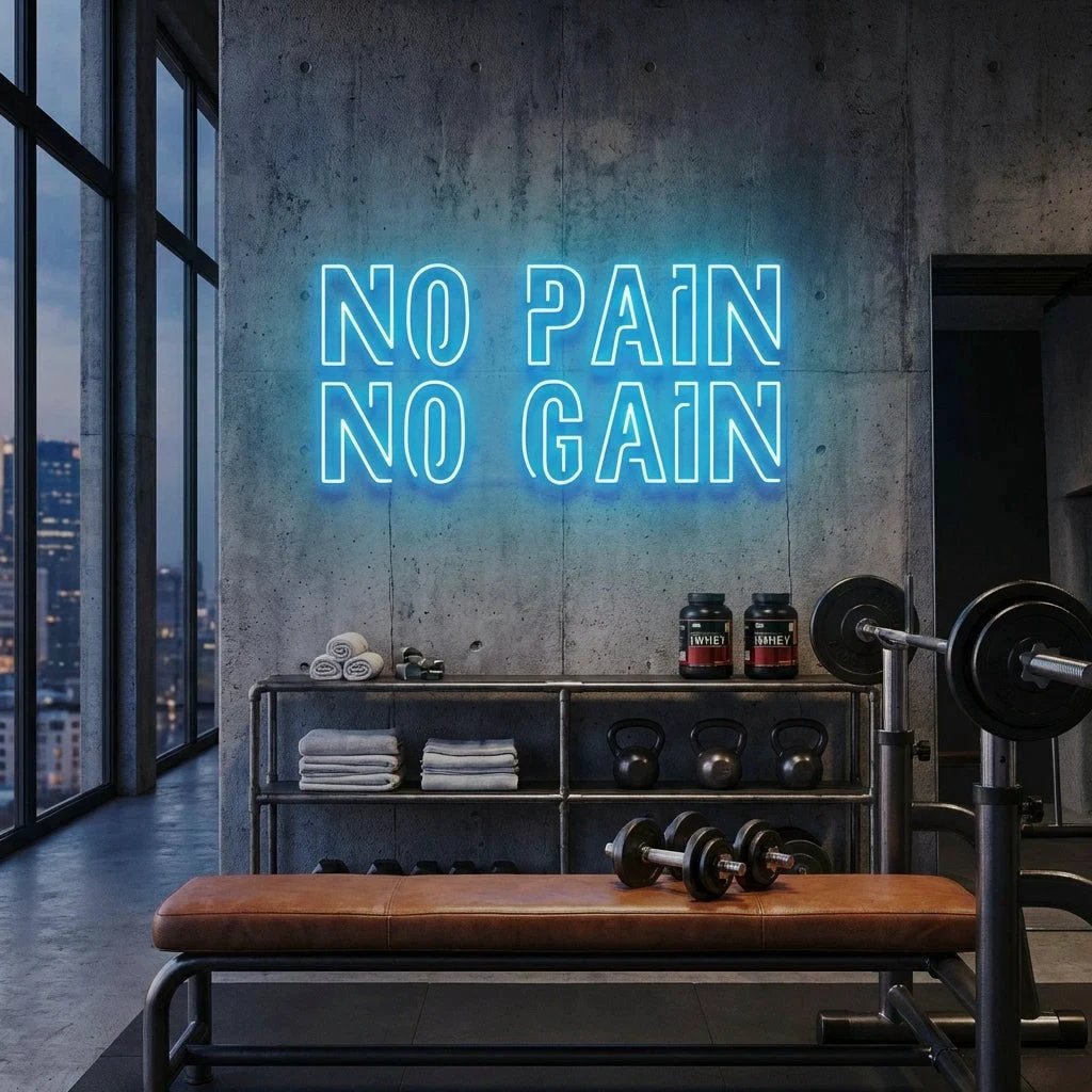No Pain No Gain Led Neon Sign Light