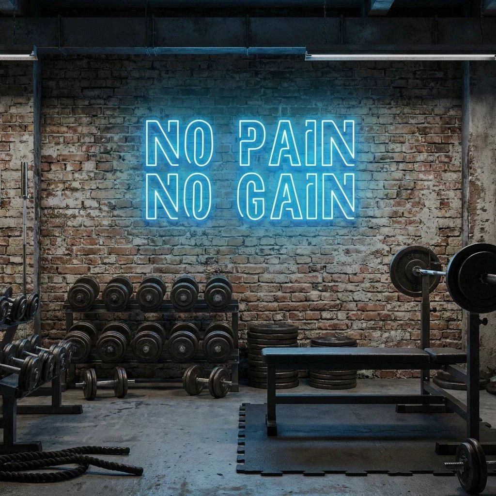 No Pain No Gain Led Neon Sign Light