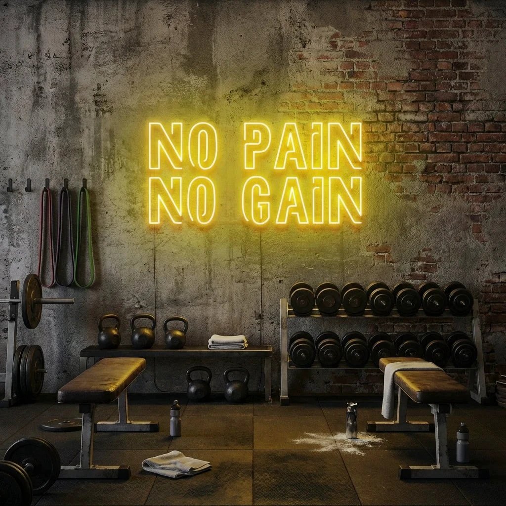 No Pain No Gain Led Neon Sign Light