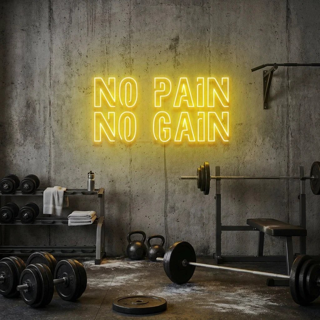 No Pain No Gain Led Neon Sign Light