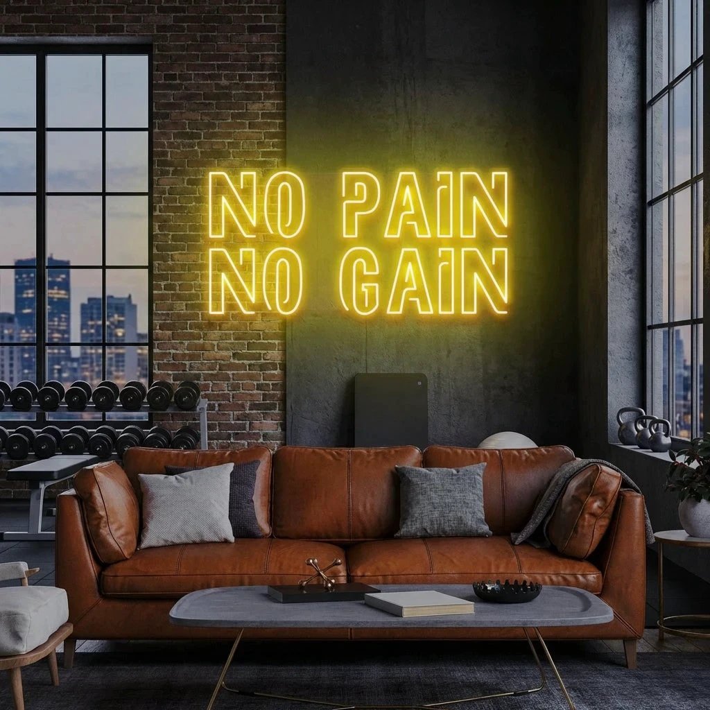 No Pain No Gain Led Neon Sign Light