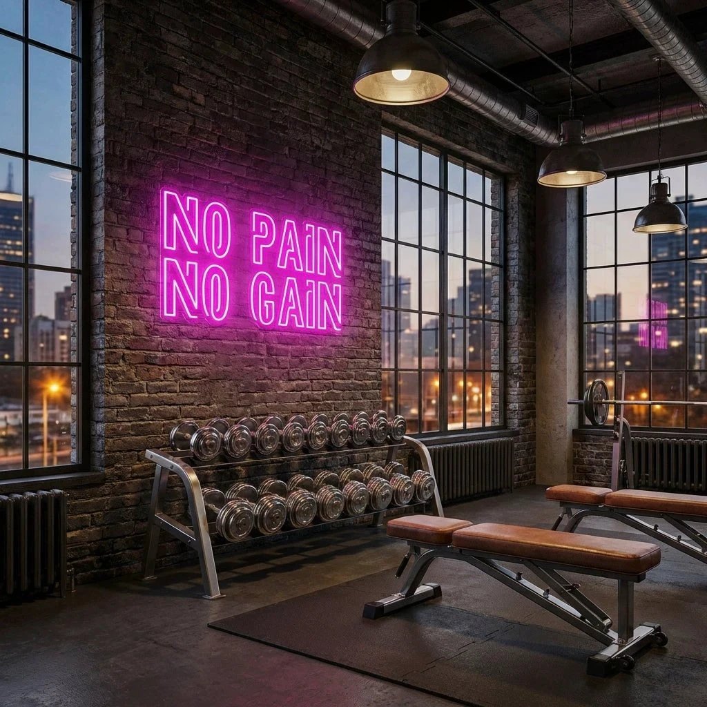 No Pain No Gain Led Neon Sign Light