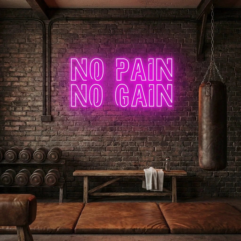 No Pain No Gain Led Neon Sign Light