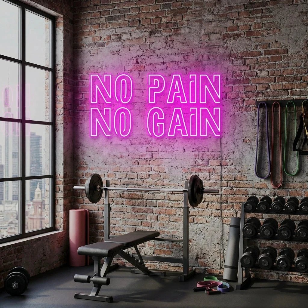 No Pain No Gain Led Neon Sign Light