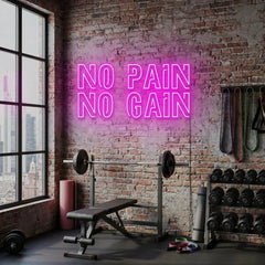 No Pain No Gain Led Neon Sign Light