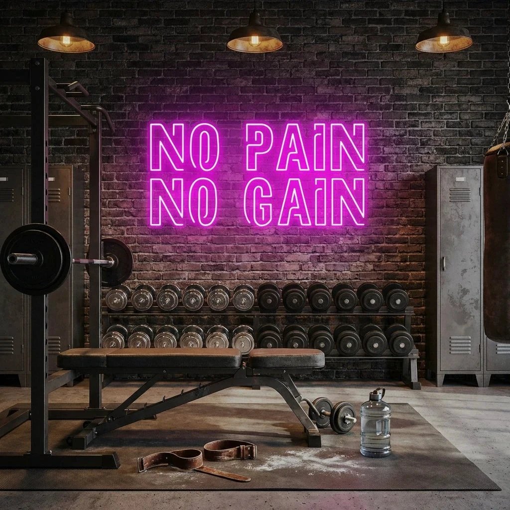 No Pain No Gain Led Neon Sign Light