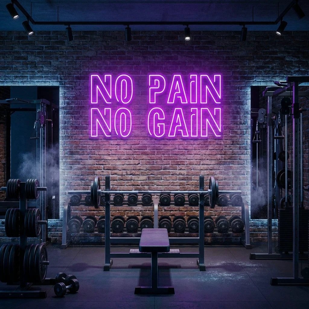 No Pain No Gain Led Neon Sign Light