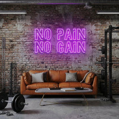 No Pain No Gain Led Neon Sign Light
