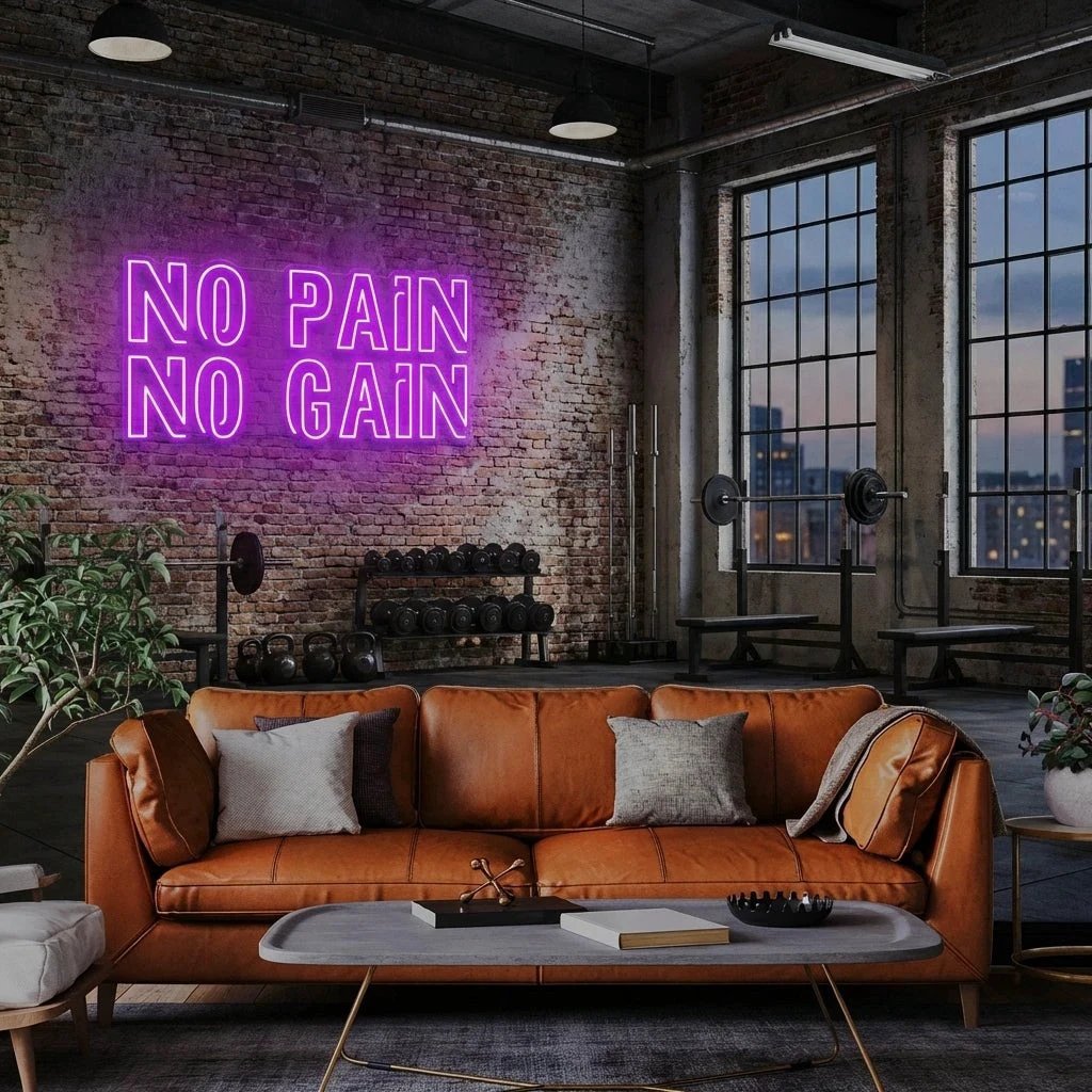 No Pain No Gain Led Neon Sign Light