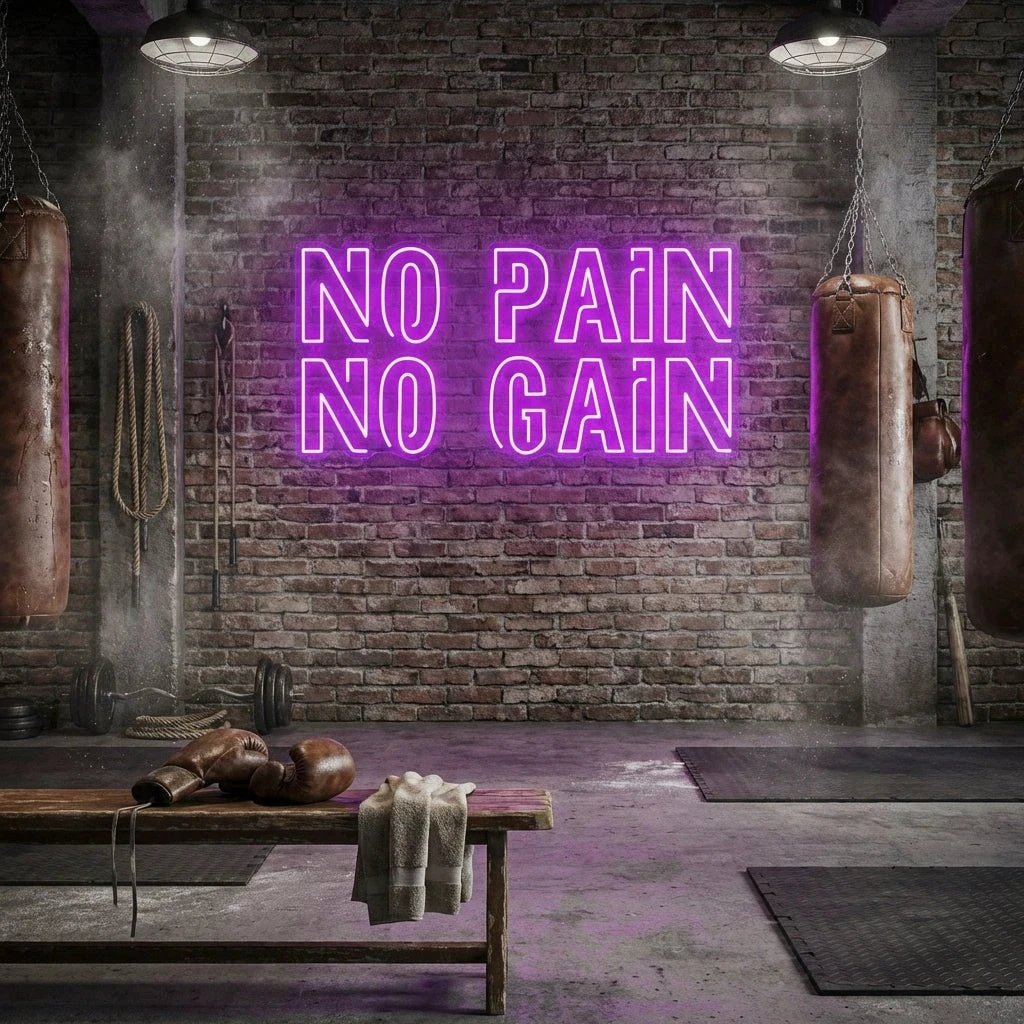 No Pain No Gain Led Neon Sign Light