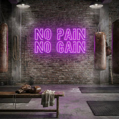 No Pain No Gain Led Neon Sign Light