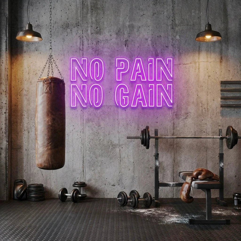 No Pain No Gain Led Neon Sign Light