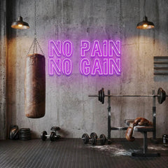 No Pain No Gain Led Neon Sign Light