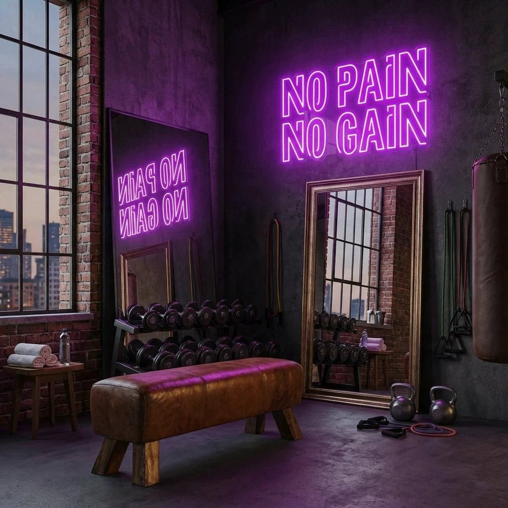No Pain No Gain Led Neon Sign Light