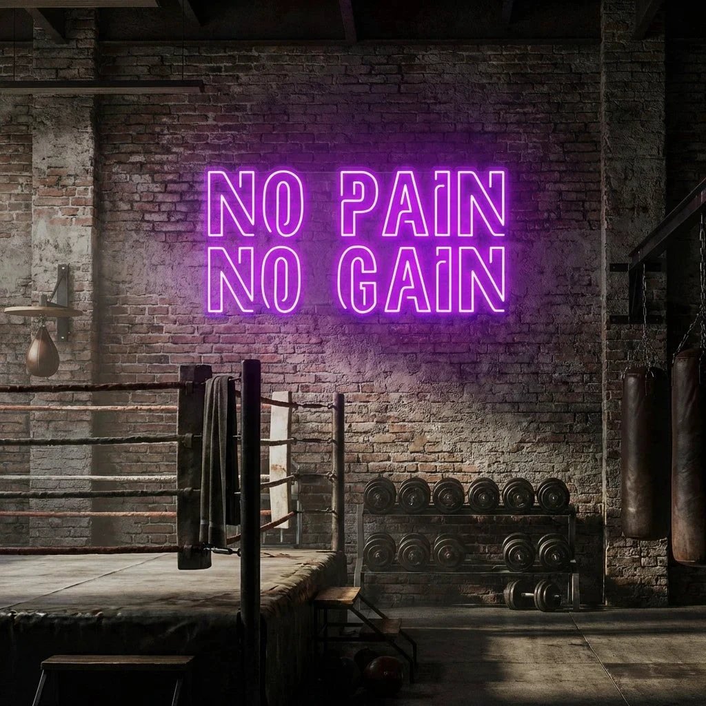 No Pain No Gain Led Neon Sign Light