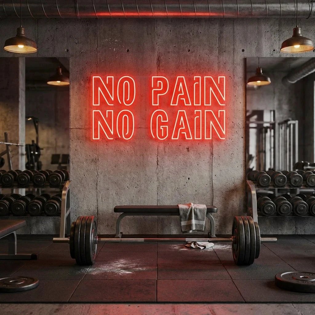 No Pain No Gain Led Neon Sign Light