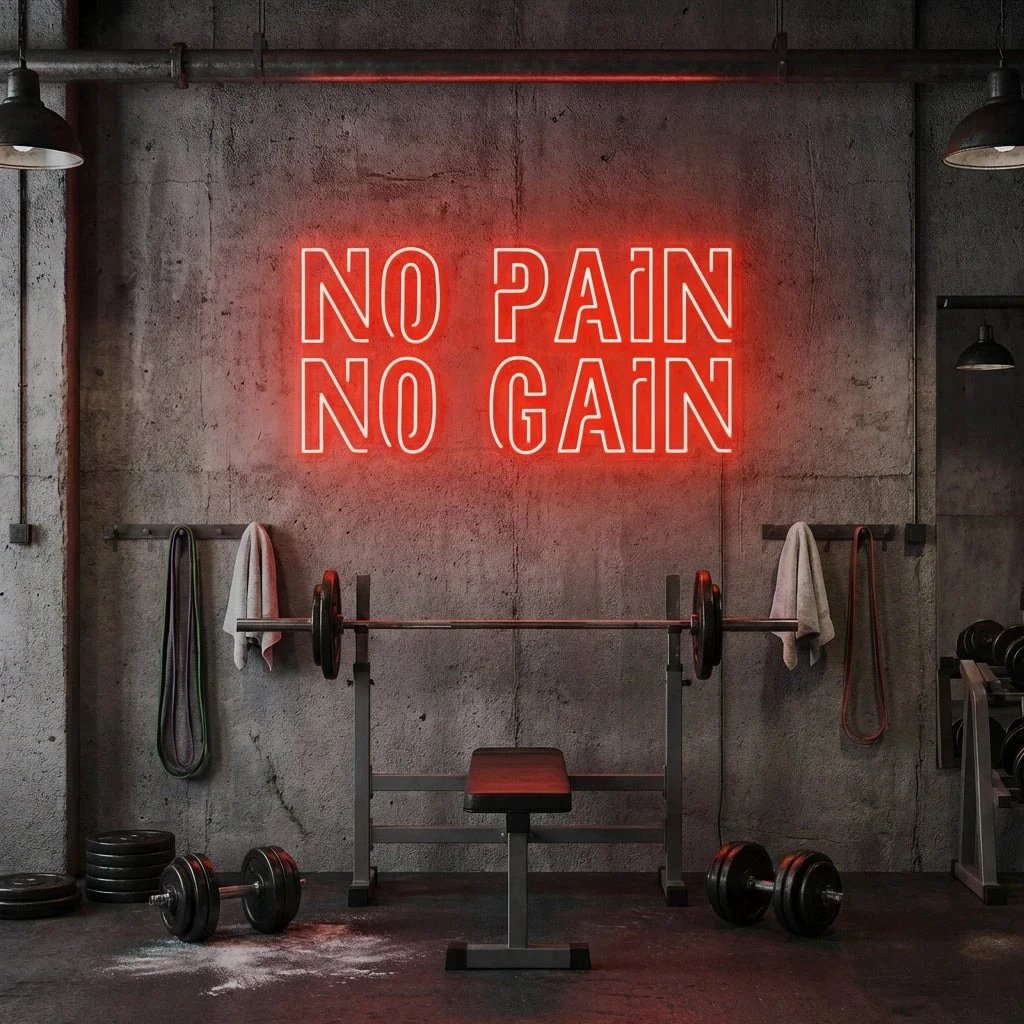 No Pain No Gain Led Neon Sign Light