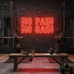 No Pain No Gain Led Neon Sign Light