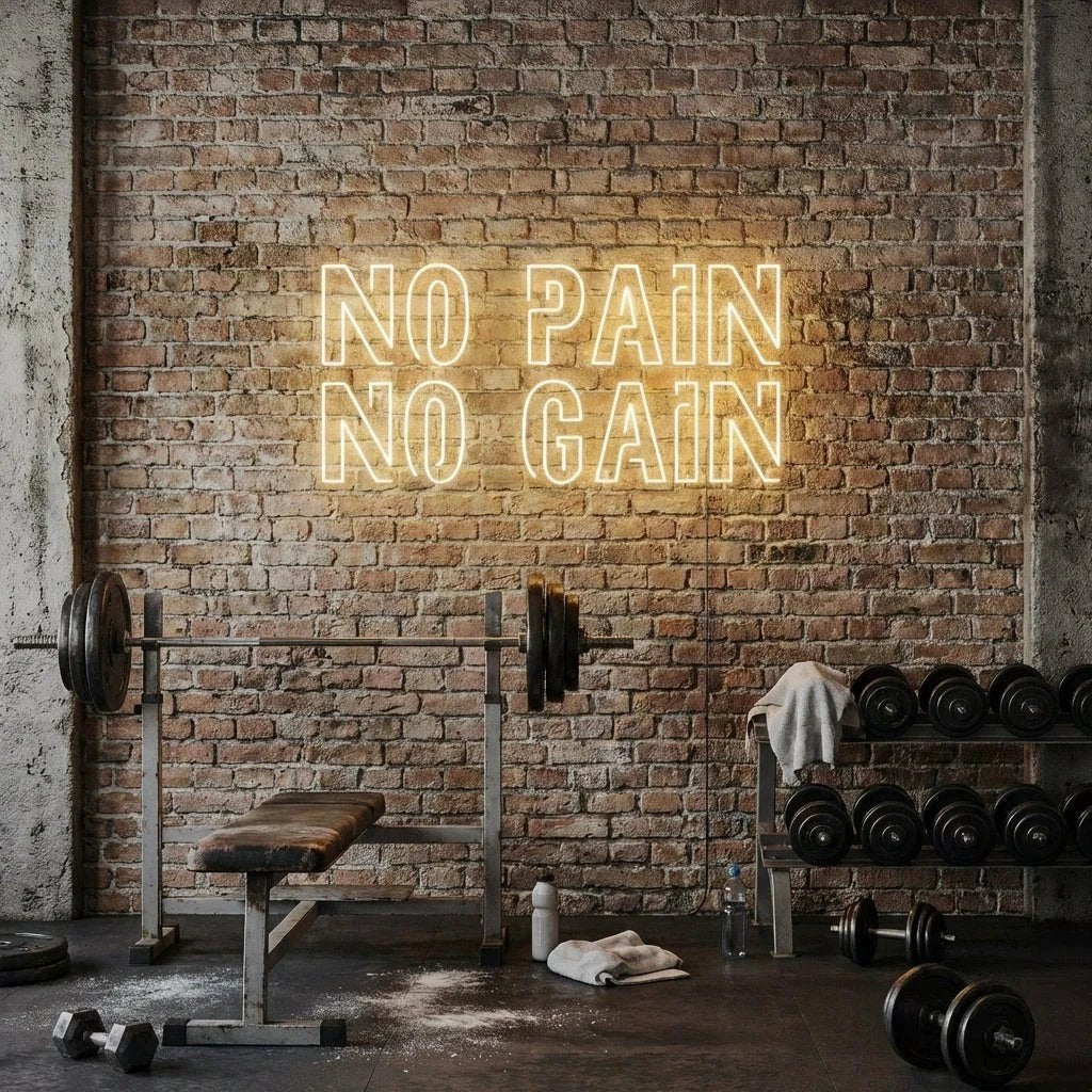 No Pain No Gain Led Neon Sign Light