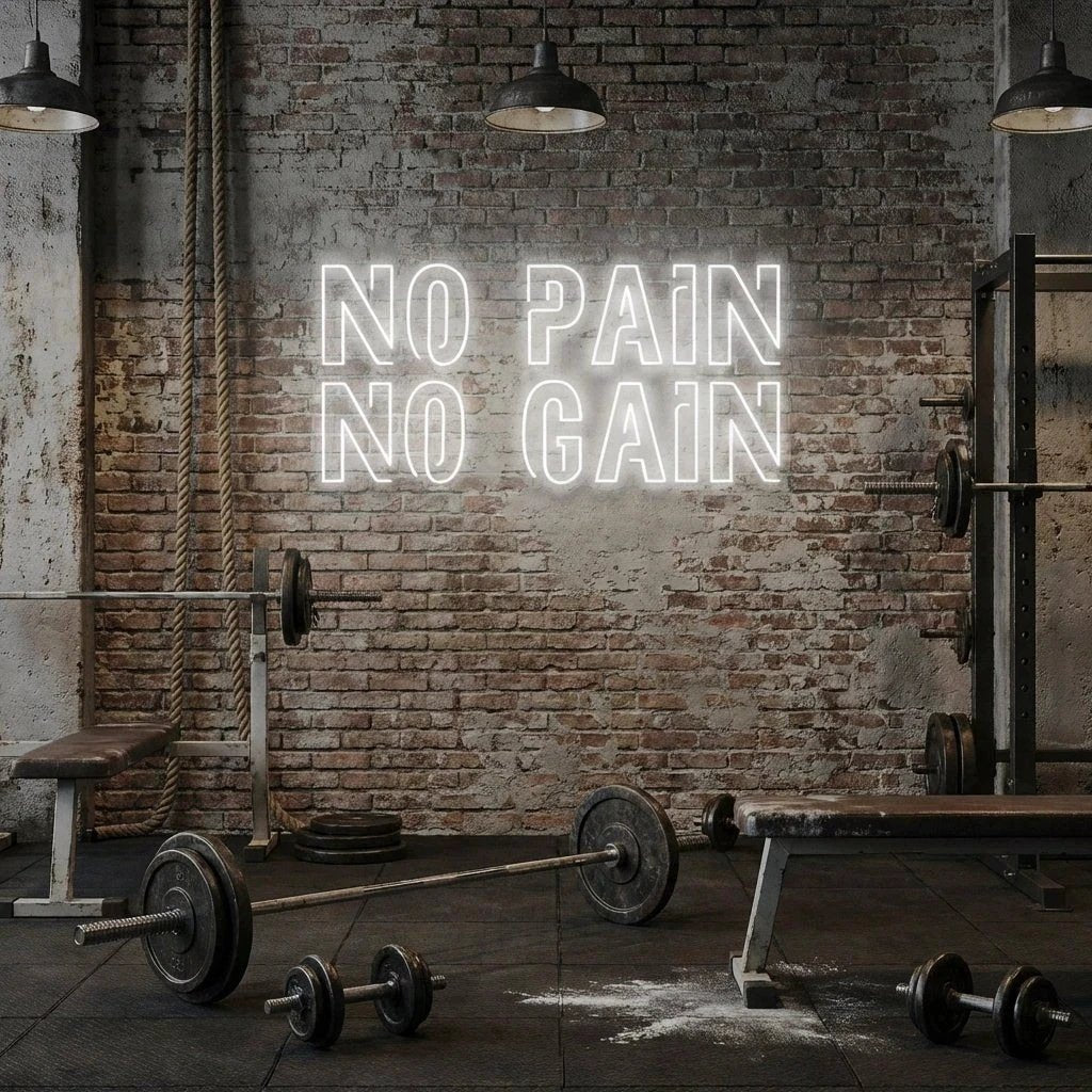 No Pain No Gain Led Neon Sign Light