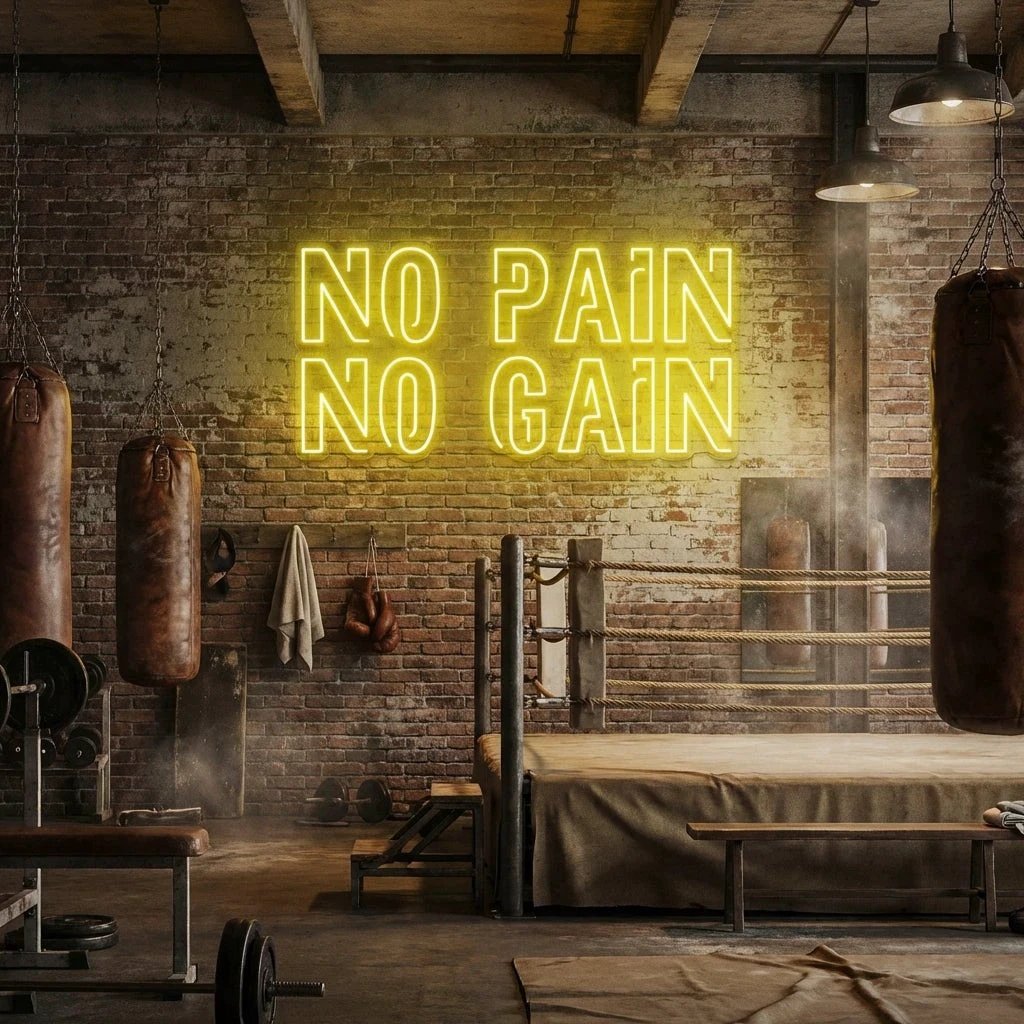 No Pain No Gain Led Neon Sign Light