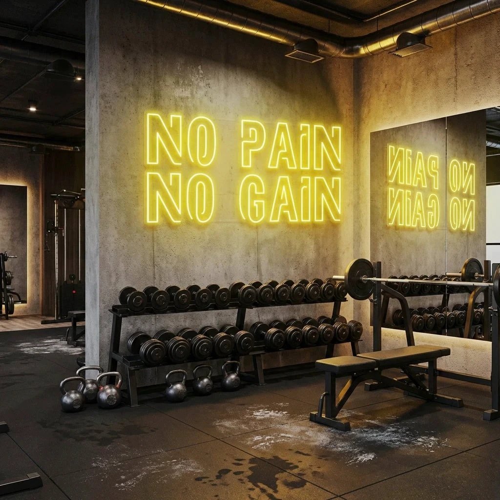 No Pain No Gain Led Neon Sign Light