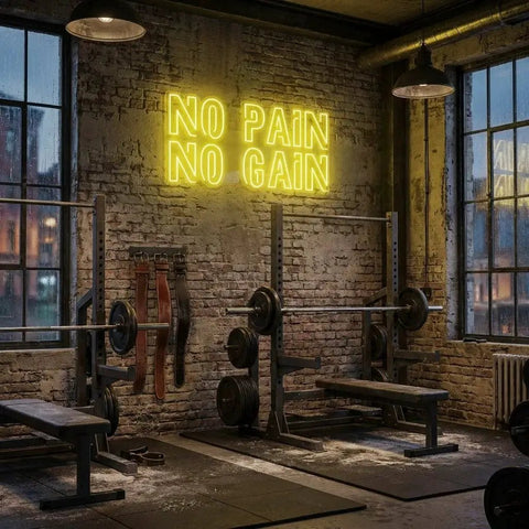 No Pain No Gain Led Neon Sign Light