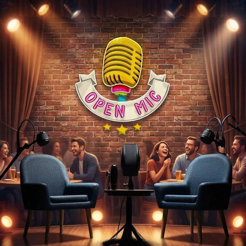 Podcast LED Neon Light - Custom Design for Studio Decoration