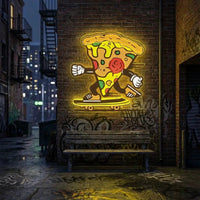 Pizza Skater Artwork Led Neon Sign Light