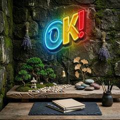 Ok Sign LED Neon Sign Light Pop Art