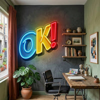 Ok Sign LED Neon Sign Light Pop Art