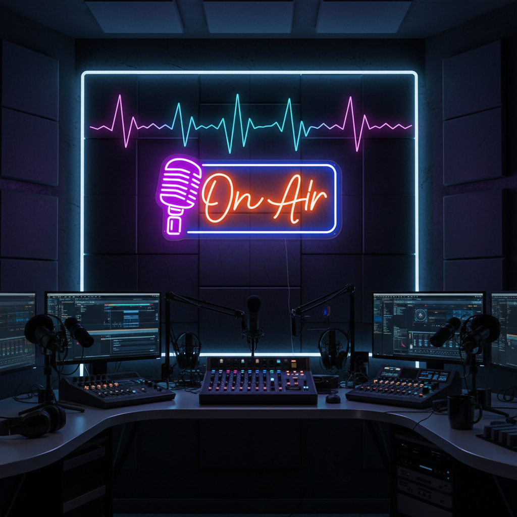 On Air Neon Sign Light Game Room Studio Neon Decor