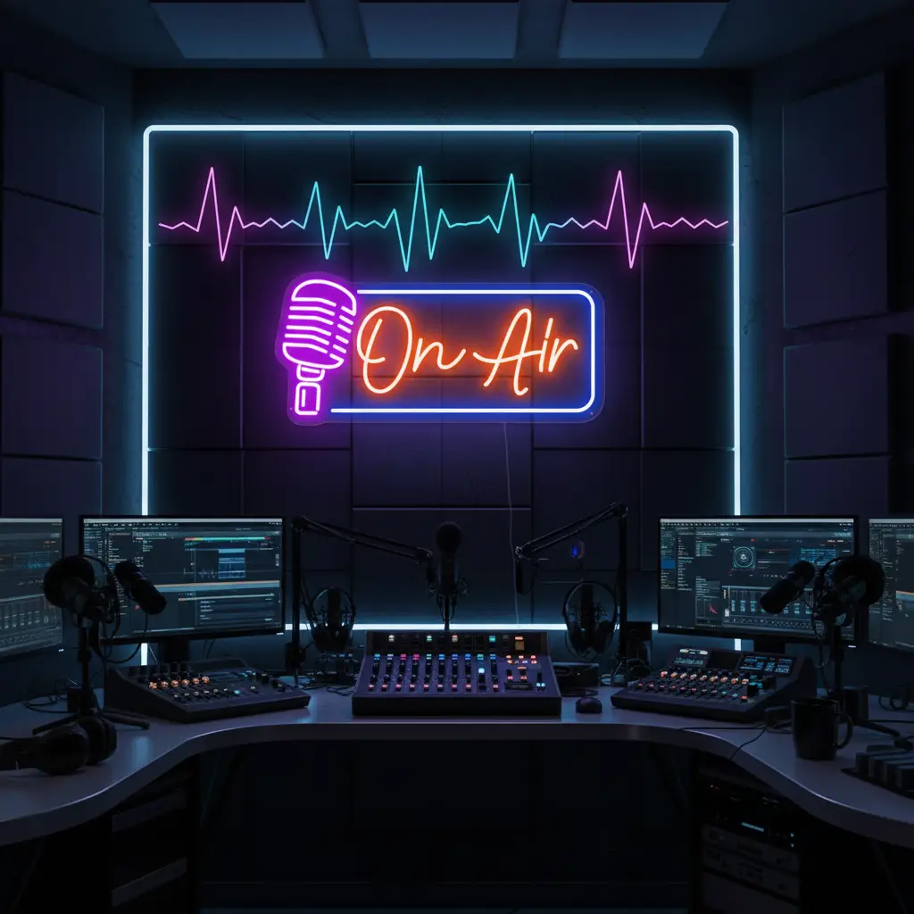 On Air Neon Sign Light Game Room Studio Neon Decor