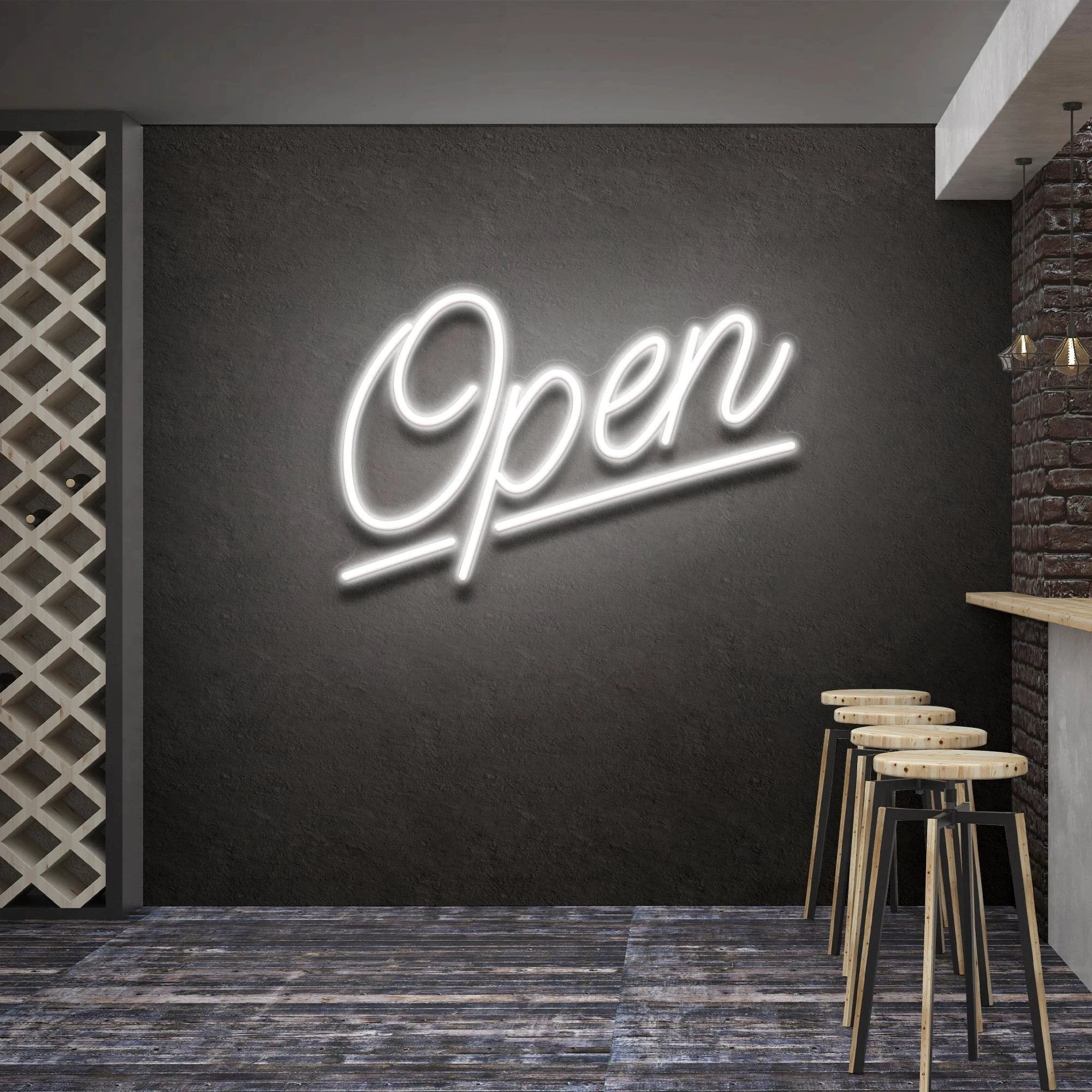 Open 2 Led Neon Sign Light