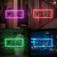 OPEN Welcome LED Neon Sign Custom Business Bar Sign