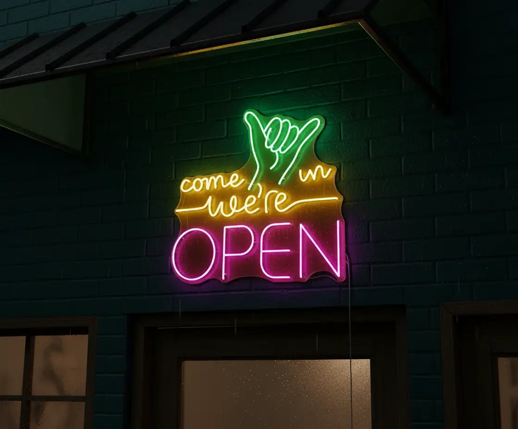 Come in We're Open Sign Bar Led Light Sign