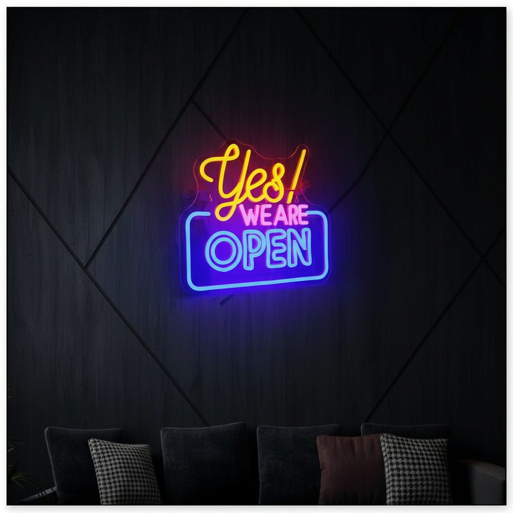 Yes Open Neon Sign Shop&Bar Open Led Sign