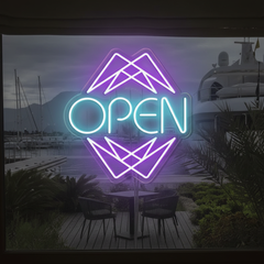 Neon LED Open Sign for Business Shop Decor