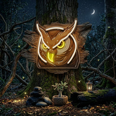 Owl Head LED Neon Sign Light Pop Art
