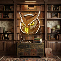 Owl Head LED Neon Sign Light Pop Art