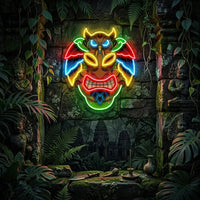 Owl Mask LED Neon Sign Light Pop Art