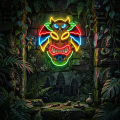 Owl Mask LED Neon Sign Light Pop Art