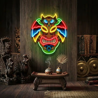 Owl Mask LED Neon Sign Light Pop Art