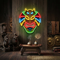 Owl Mask LED Neon Sign Light Pop Art