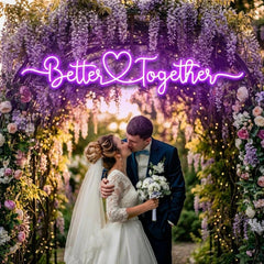 Better Together 3 Wedding Led Neon Sign Light